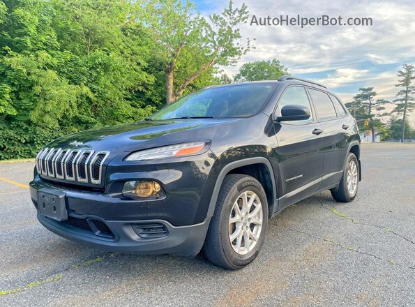 1C4PJMAS2GW220671 2016 JEEP CHEROKEE Черный Задняя правая четверть