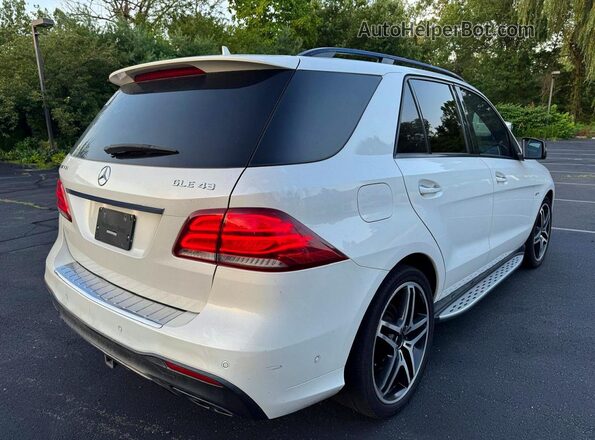 4JGDA6EBXJB015814 2018 MERCEDES-BENZ GLE White Przód prawy