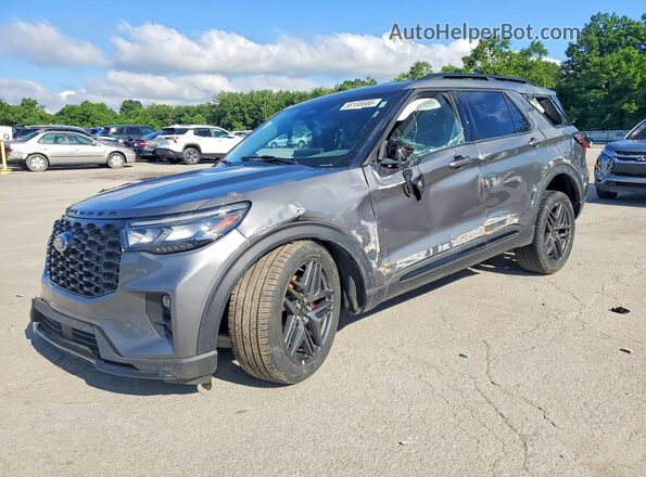 1FMUK8KH7SGB66812 2025 FORD EXPLORER Серый Задняя левая четверть