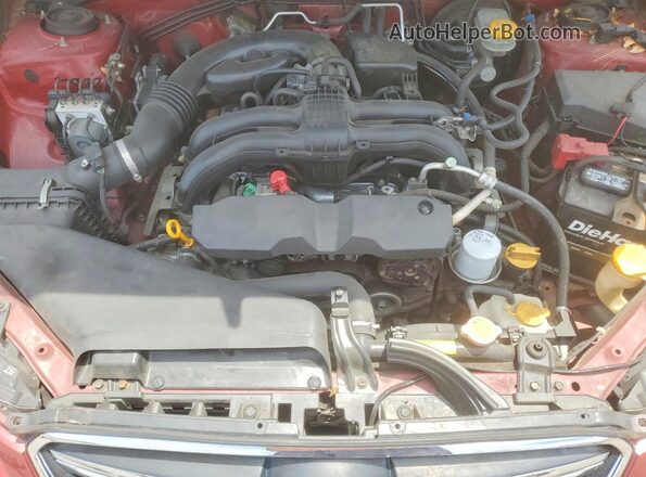 JF2GPAAC2H9211430 2017 SUBARU CROSSTREK Burgundy ძრავის განყოფილების ხედი