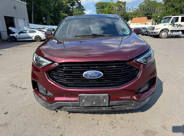2FMPK4K9XKBB30814 2019 FORD EDGE Red Вид салону спереду