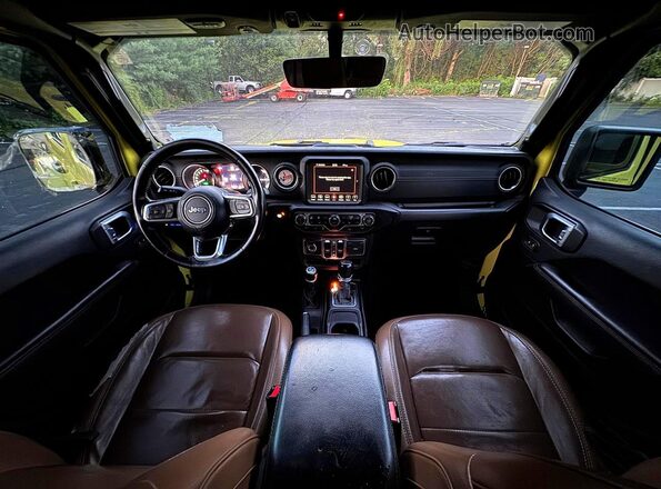 1C4JJXP63NW275287 2022 JEEP WRANGLER Желтый Вид задних сидений