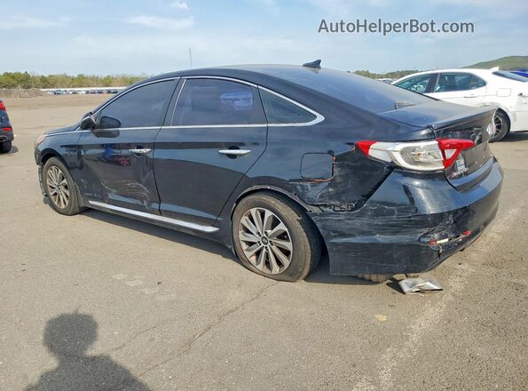 5NPE34AF1HH586276 2017 HYUNDAI SONATA Black Задня права чверть