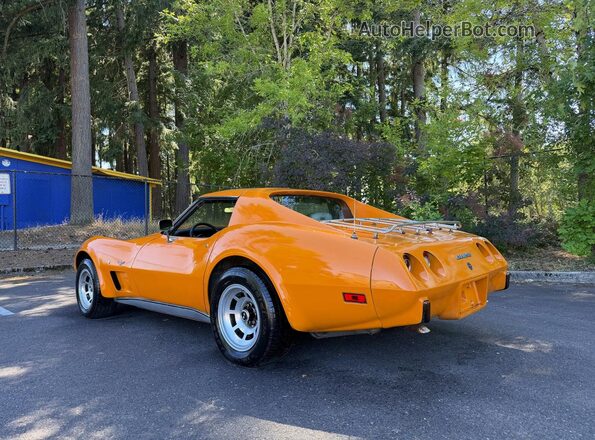 1Z37L7S410519 1977 CHEVROLET CORVETTE Оранжевый Передняя правая четверть