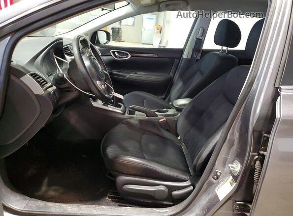 3N1AB7AP1KY239619 2019 NISSAN SENTRA Gray წინა პანელის ხედი