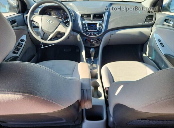 KMHCT4AE5GU075832 2016 HYUNDAI ACCENT White ხელსაწყოთა პანელის ხედი