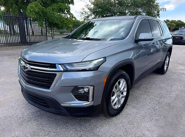 1GNERFKW3PJ223449 2023 CHEVROLET TRAVERSE Gray Հետևի ձախ