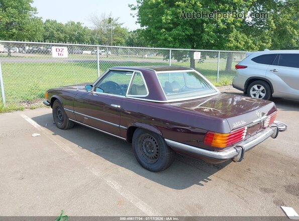 10704412002325 1972 MERCEDES-BENZ 350SL Maroon Trasero izquierdo
