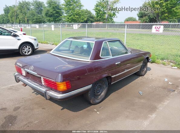 10704412002325 1972 MERCEDES-BENZ 350SL Maroon Trasero derecho