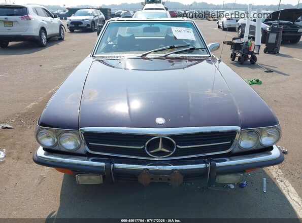 10704412002325 1972 MERCEDES-BENZ 350SL Maroon Vista del cuadro de instrumentos