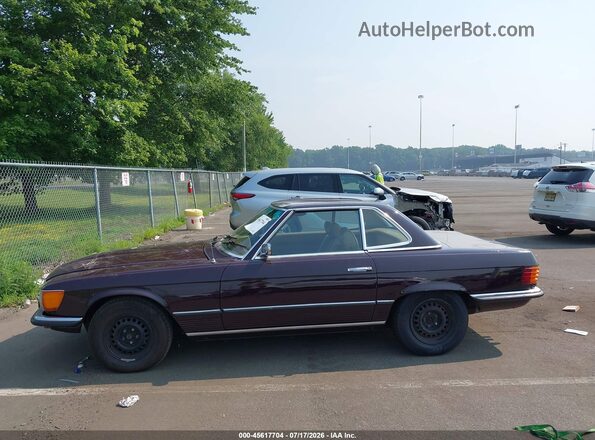 10704412002325 1972 MERCEDES-BENZ 350SL Maroon Vista interior de 360 grados