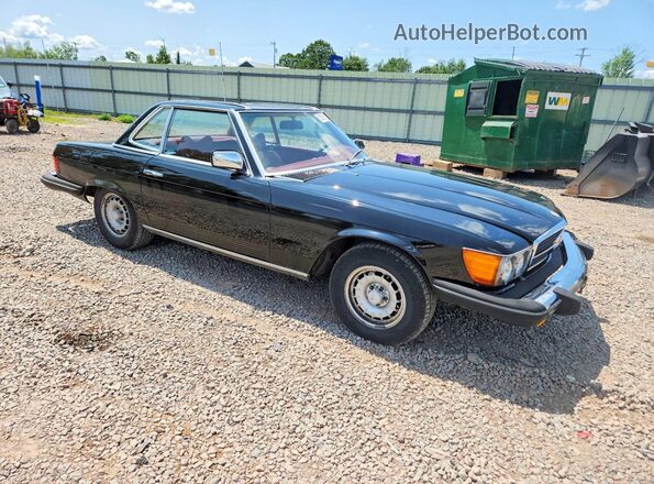 10704412044504 1978 MERCEDES-BENZ 450SL Black Przód prawy