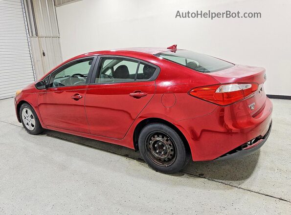 KNAFK4A64G5562377 2016 KIA FORTE Red Հետևի աջ