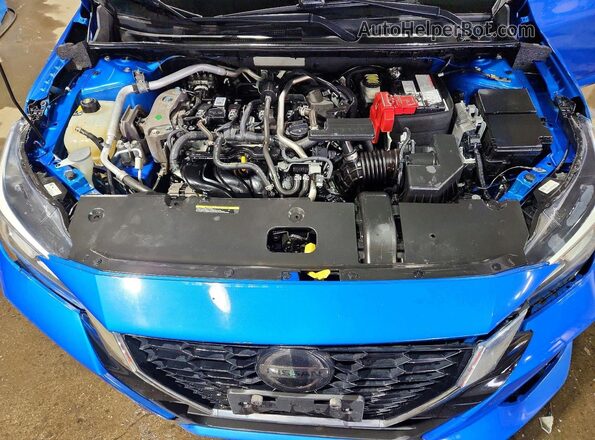 3N1AB8CV7MY254890 2021 NISSAN SENTRA Blue Vista del compartimento del motor