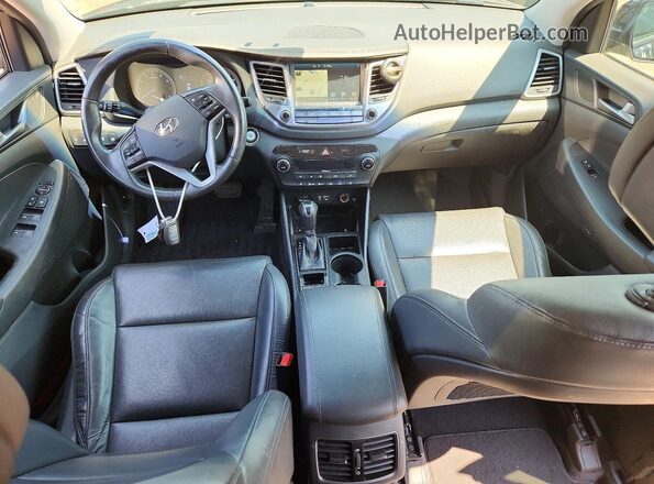KM8J3CA26HU563776 2017 HYUNDAI TUCSON Black Вид щитка приладів