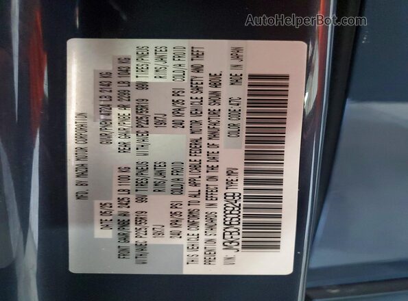 JM3KFBCM6S0692499 2025 MAZDA CX-5 Blue Вид наклейки з VIN-кодом