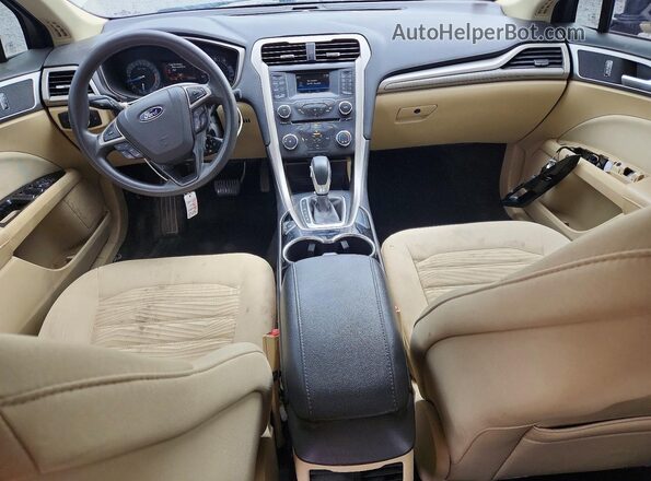 3FA6P0H71GR212140 2016 FORD FUSION Tan Vista del cuadro de instrumentos