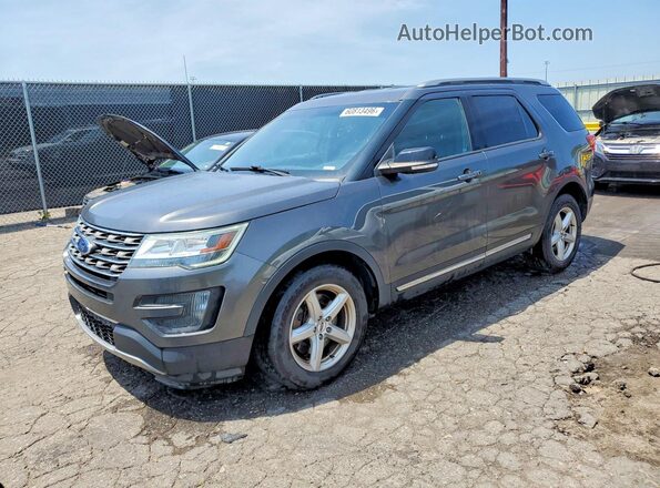1FM5K7D86GGA84413 2016 FORD EXPLORER Gray უკანა მარცხენა