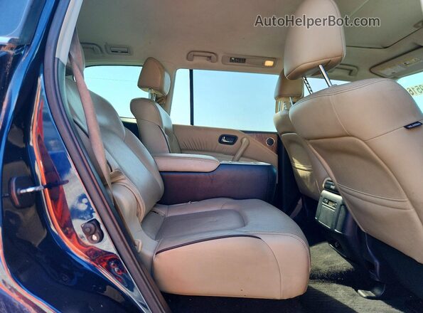 JN8AY2BA6M9372690 2021 NISSAN ARMADA Blue Vista del compartimento del motor
