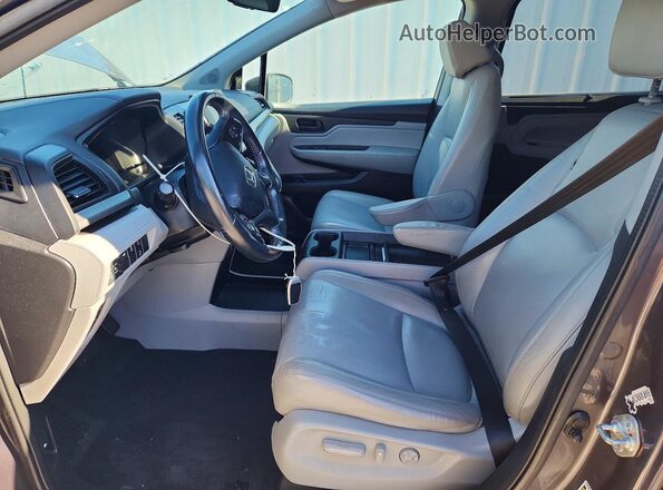 5FNRL6H70JB050399 2018 HONDA ODYSSEY Gray Առջևի վահանակի տեսք