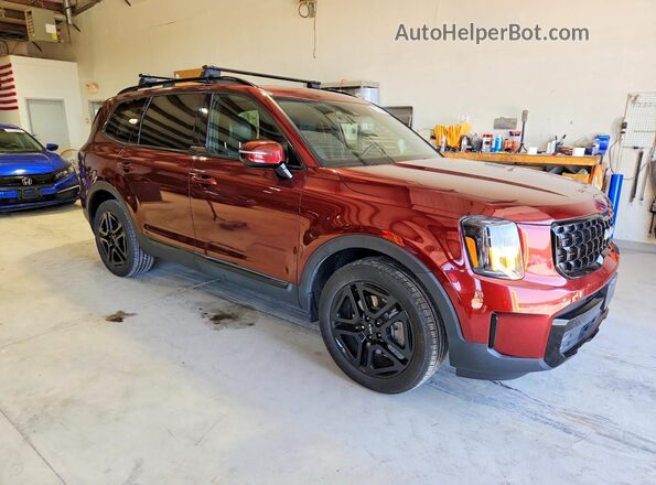 5XYP5DGC9RG455783 2024 KIA TELLURIDE Red Դիմացի տեսք
