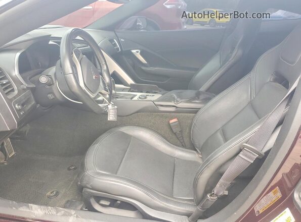 1G1YB2D75H5109061 2017 CHEVROLET CORVETTE Black წინა პანელის ხედი