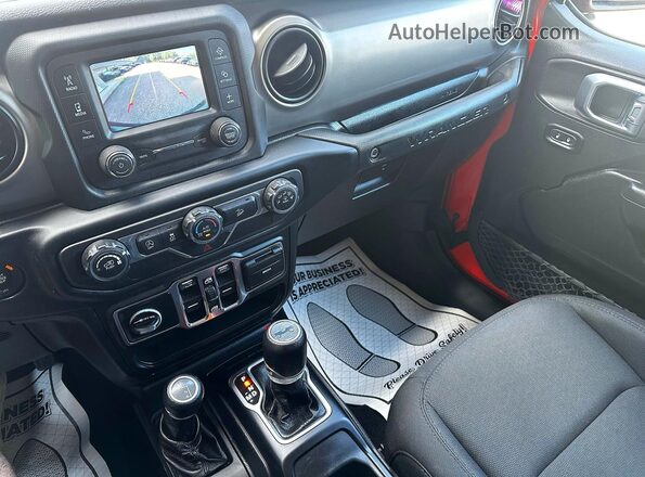 1C4HJXDG7KW584753 2019 JEEP WRANGLER Orange Вид задньої частини салону