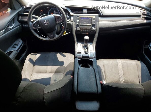 19XFC2F68KE030415 2019 HONDA CIVIC White Instrument cluster view