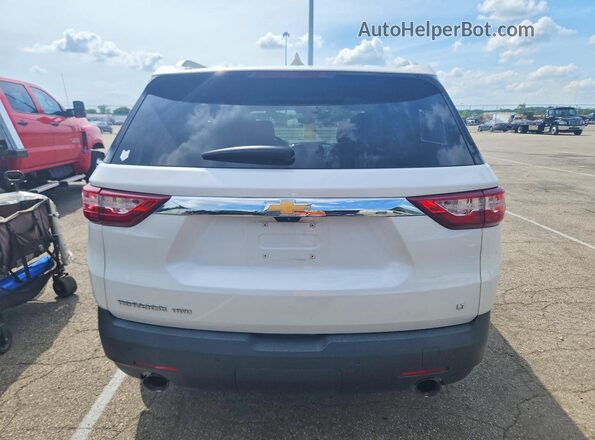 1GNEVHKW5JJ274725 2018 CHEVROLET TRAVERSE White წინა სალონის ხედი