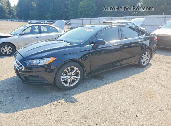 3FA6P0HD0JR257521 2018 FORD FUSION Black Հետևի ձախ