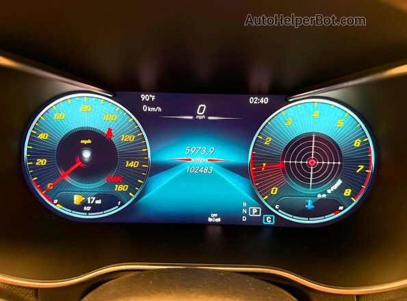 W1N0J8EB7PG127571 2023 MERCEDES-BENZ GLC-CLASS Gray Vista del cuadro de instrumentos
