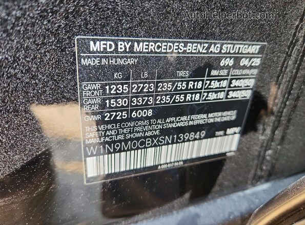 W1N9M0CBXSN139849 2025 MERCEDES-BENZ EQB Black Սալոնի 360 աստիճան տեսք