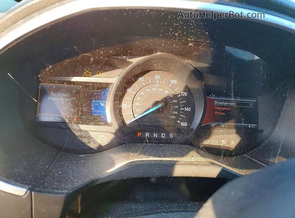 2FMPK3K96GBB13364 2016 FORD EDGE Black უკანა სავარძლების ხედი
