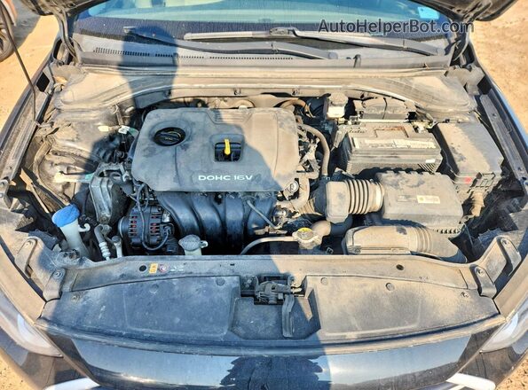 5NPD84LF4JH400830 2018 HYUNDAI ELANTRA Black Vista del compartimento del motor