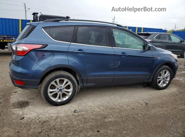 1FMCU0HD5JUA08609 2018 FORD ESCAPE Синий Передняя правая четверть