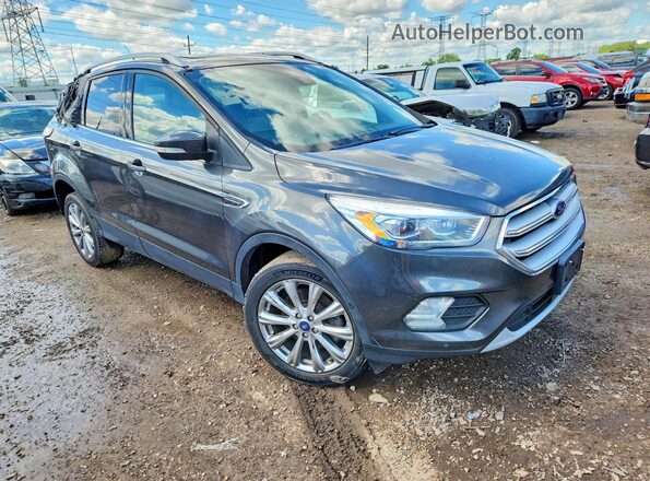 1FMCU9J95JUD34890 2018 FORD ESCAPE Gray წინა ხედი