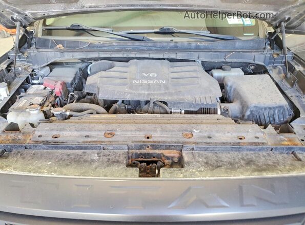 1N6AA1EC5LN501917 2020 NISSAN TITAN Gray Vista del compartimento del motor