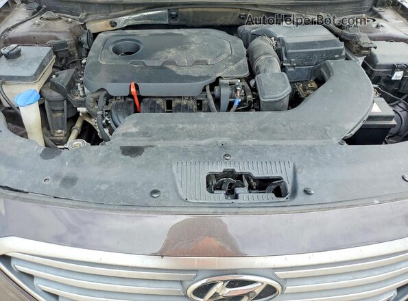 5NPE24AF2HH592655 2017 HYUNDAI SONATA Gray ძრავის განყოფილების ხედი
