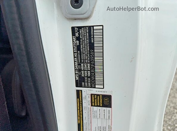 WDDWJ4JB7JF639589 2018 MERCEDES-BENZ C White Սալոնի հետևի տեսք
