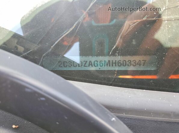 2C3CDZAG6MH603347 2021 DODGE CHALLENGER Black Vista de la etiqueta del VIN