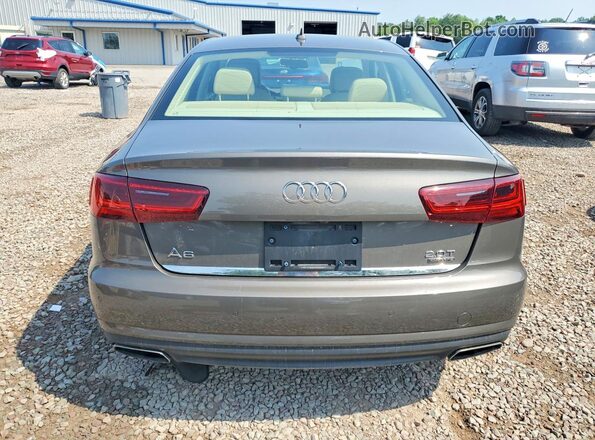WAUGFAFC0GN048502 2016 AUDI A6 Желто-коричневый Вид сзади
