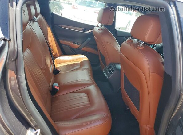 ZAM57RTA1G1175027 2016 MASERATI GHIBLI Gray Vista interior trasera