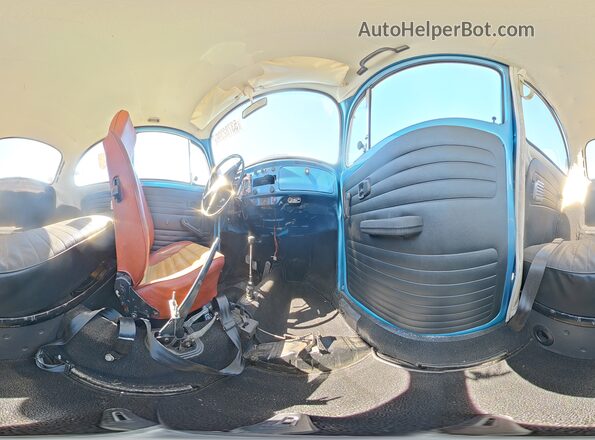 1132618320 1973 VOLKSWAGEN BEETLE Синий Вид наклейки с VIN-кодом