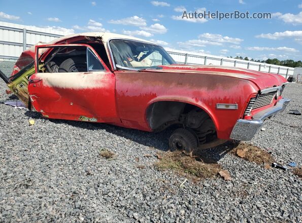 113271W268247 1971 CHEVROLET NOVA Красный Передняя правая четверть
