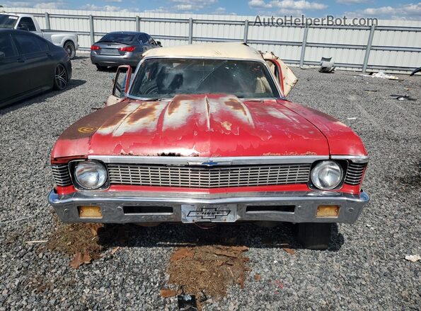 113271W268247 1971 CHEVROLET NOVA Красный Вид спереди