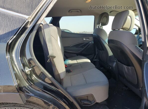 5NMZT3LB3JH076178 2018 HYUNDAI SANTA FE Black Rear interior view
