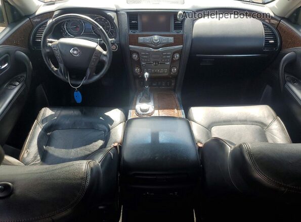JN8AY2NCXH9502876 2017 NISSAN ARMADA Black ხელსაწყოთა პანელის ხედი