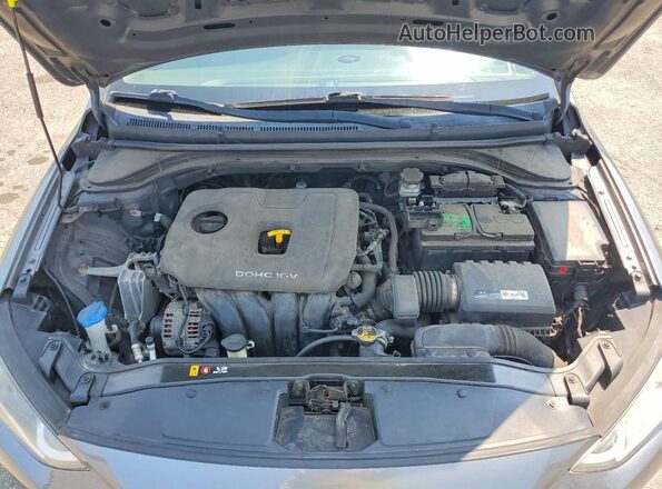 5NPD74LF9JH336979 2018 HYUNDAI ELANTRA Gray Widok komory silnika