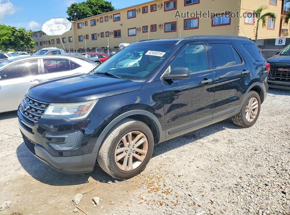 1FM5K7BH6GGB84210 2016 FORD EXPLORER Black Հետևի ձախ