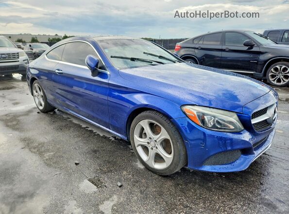 WDDWJ4JB9HF326201 2017 MERCEDES-BENZ C Blue Դիմացի տեսք
